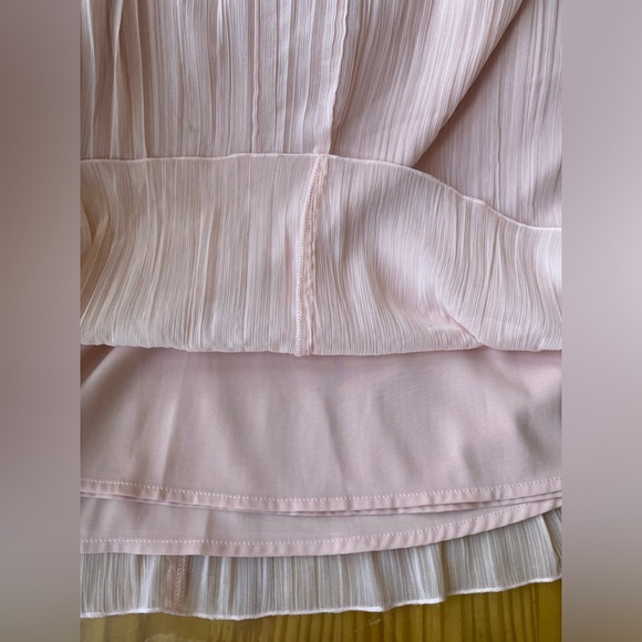 ABERCROMBIE & FITCH Soft Pink A-line Pleated Mini Sun Dress - Picture 4 of 6
